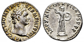 Domitian. Denarius. 93-94 AD. Rome. (Ric-II 1. 761). (Bmcre-214). (Rsc-283b). Anv.: IMP CAES DOMIT AVG GERM P M TR P XIII, laureate head to right. Rev...