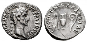Nerva. Denarius. 97 AD. Rome. (Ric-II 24). (Bmcre-33). (Rsc-48). Anv.: IMP NERVA CAES AVG P M TR POT, laureate head to right. Rev.: COS III PATER PATR...
