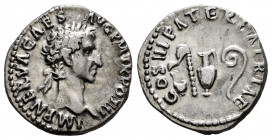 Nerva. Denarius. 97 AD. Rome. (Ric-II 24). (Bmcre-33). (Rsc-51). Anv.: IMP NERVA CAES AVG P M TR POT II, laureate head to right. Rev.: COS III PATER P...