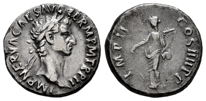 Nerva. Denarius. 98 AD. Rome. (Ric-42). (Rsc-86). Anv.: IMP NERVA CAES AVG GERM ...