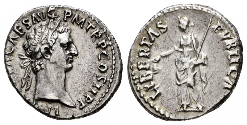 Nerva. Denarius. 96 AD. Rome. (Ric-7). (Bmcre-17). (Rsc-106). Anv.: IM(P NERV)A ...