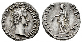 Nerva. Denarius. 96 AD. Rome. (Ric-7). (Bmcre-17). (Rsc-113). Anv.: IMP NERVA CAES AVG P M TR P COS III P P, laureate bust to right. Rev.: LIBERTAS PV...