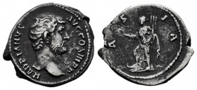Hadrian. Denarius. 130-133 AD. Rome. (Ric-II.3 1507). (Bmcre-829). (Rsc-188). Anv.: HADRIANVS AVG COS IIII PP, laureate head to right. Rev.: ASIA, Asi...