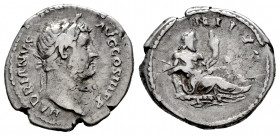 Hadrian. Denarius. 130-133 AD. Rome. (Ric-II.3 1544). (Bmcre-857/59). (Rsc-989). Anv.: HADRIANVS AVG COS IIII PP, laureate head to right. Rev.: NILVS,...