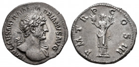 Hadrian. Denarius. 119-122 AD. Rome. (Ric-II 3.215). (Bmcre-162). (Rsc-1114). Anv.: IMP CAESAR TRAIAN HADRIANVS AVG, laureate bust right, slight drape...