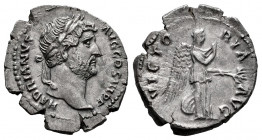 Hadrian. Denarius. 134-138 AD. Rome. (Ric-282). (Rsc-1455). Anv.: HADRIANVS AVG COS III P P, laureate head right. Rev.: VICTORIA AVG, Victory standing...