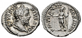 Septimius Severus. Denarius. 205 AD. Rome. (Ric-IV 197). (Bmcre-474). (Rsc-471). Anv.: SEVERVS PIVS AVG, laureate head to right. Rev.: P M TR P XIII C...