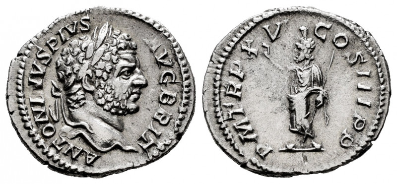 Caracalla. Denarius. 212 AD. Rome. (Ric-IV 194). (Bmcre-39). (Rsc-195). Anv.: AN...