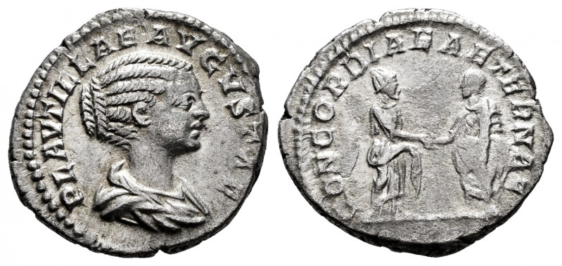Plautilla. Denarius. 202 AD. Rome. (Ric-361 Caracalla). (Rsc-10). Anv.: PLAVTILL...