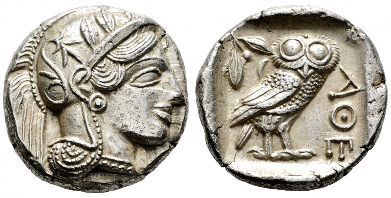 Attica. Tetradrachm. 454-404 BC. Athens. (Svoronos pl. 11, 1-16). (Gc-2526). (Sn...