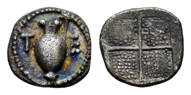 Macedon. Terone. Tetartemorion. 424-422 BC. (Hgc-3.1, 702). (Sng Ans-755 (all as...