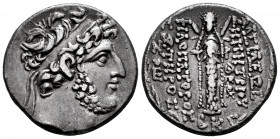 Seleukid Kingdom. Demetrios III Eukairos. Tetradrachm. SE 222 = 91/0 BC. Damaskos. (SC-2451.6). (Hgc-9, 1305). (DCA-304). Anv.: Diademed head to right...