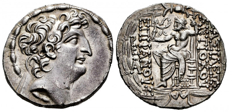 Seleukid Kingdom. Antiochos VIII. Tetradrachm. 109-96 BC. Antioch on the Orontes...