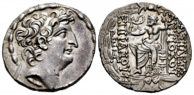 Seleukid Kingdom. Antiochos VIII. Tetradrachm. 109-96 BC. Antioch on the Orontes mint. Third reign at Antioch. (SC-2309.1b). (Hgc-9, 1200). Anv.: Diad...