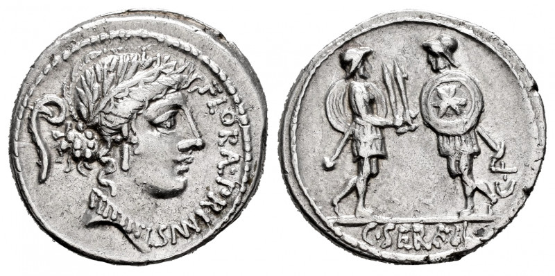 Servilius. C. Serveilius C.f. Denarius. 57 BC. Rome. (Rsc-15). (Ffc-1122). (Craw...