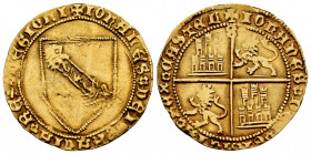 Kingdom of Castille and Leon. Juan II (1406-1454). Dobla de la Banda. Sevilla. (Bautista-791). (Tauler-113). Anv.: + IOHANES DEI GRACIA REX LEGIONI. R...