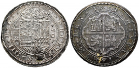 Philip IV (1621-1665). 50 reales. 1659/31. Segovia. BR (Bernardo de Pedrera Negrete). (Cal-1708). (Km-81.5). Ag. 171,03 g. Very rare, we know of 16 ex...
