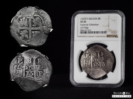 Charles II (1665-1700). 8 reales. 1675. Potosí. E. (Cal-706). Ag. 27,90 g. Alabbed by NGC as VF25. Ex Espínola Collection. NGC-VF. Est...350,00. 

S...