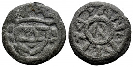Philip V (1700-1746). 1 Barrilla. 1743. Manila. (Cayón-7572). (Cal-40). Pb. 3,86 g. Very rare. Choice VF. Est...400,00. 

Spanish Description: Felip...