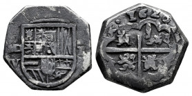 Philip V (1700-1746). 1 real. 1628. Madrid. V. (Cal-678). Ag. 3,34 g. Rare. Almost VF. Est...300,00. 

Spanish Description: Felipe V (1700-1746). 1 ...