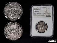 Philip V (1700-1746). 2 reales. 1735/4. México. MF. (Cal-810). Ag. Slabbed by NGC as AU DETAILS. Cleaned. Overdate. NGC-AU. Est...600,00. 

Spanish ...