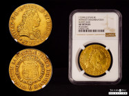Philip V (1700-1746). 8 escudos. 1729. Madrid. JJ. (Cal-2188). (Cal onza-374). Au. Second bust. Without value indication. Slabbed by NGC as AU DETAILS...