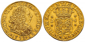 Ferdinand VI (1746-1759). 4 escudos. 1752. Lima. J. (Cal-694). Au. 13,42 g. It retains some original luster on reverse. Very rare. Ex J.M.P. Collectio...