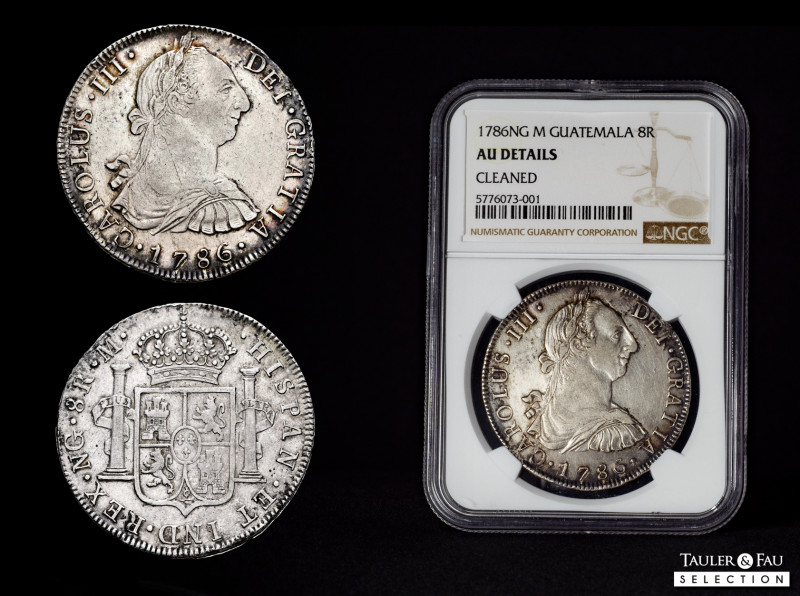 Charles III (1759-1788). 8 reales. 1786. Guatemala. M. (Cal-1017). Ag. 26,85 g. ...