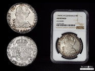Charles III (1759-1788). 8 reales. 1786. Guatemala. M. (Cal-1017). Ag. 26,85 g. Very rare. Slabbed by NGC as AU DETAILS. Cleaned. NGC-AU. Est...1200,0...