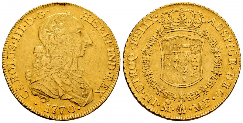 Charles III (1759-1788). 8 escudos. 1770. México. MF. (Cal-1996). (Cal onza-757)...