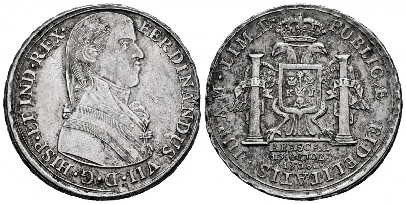 Ferdinand VII (1808-1833). "Proclamation" medal. 1808. Lima. (Vives-219). (H-28)...