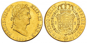 Ferdinand VII (1808-1833). 2 escudos. 1833. Madrid. AJ. (Cal-1640). Au. 6,78 g. Original luster. Pleasant color and appearence. AU. Est...400,00. 

...