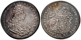 Germany. Bayern. Maximillian II Emanuel. 1 thaler. 1694. München. (Dav-6099A). Ag. 29,09 g. Incredible quality for the type. Beautiful grey old cabine...