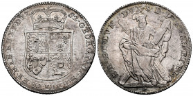 Germany. Brunswick-Calenberg-Hannover. Georg II. 1 thaler. 1752. C (Clausthal). (Dav-2089). Ag. 28,55 g. Small planchet flaw on obverse. This coin is ...
