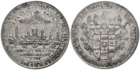 Germany. Münster. Christof Bernhard von Galen. 1 thaler. (1661). (Dav-5603). (Km-75). Ag. 27,96 g. Commemorates the taking of the city by the Bishop. ...