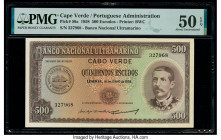 Cape Verde Banco Nacional Ultramarino 500 Escudos 16.6.1958 Pick 50a PMG About Uncirculated 50 EPQ. 

HID09801242017

© 2020 Heritage Auctions | All R...