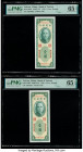 China Bank of Taiwan, Kinmen 1 Yuan 1949 Pick R101 S/M#T74-2 Two Consecutive Examples PMG Gem Uncirculated 65 EPQ (2). 

HID09801242017

© 2020 Herita...