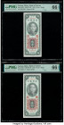 China Bank of Taiwan, Matsu 5 Yuan 1955 Pick R121 S/M#T75-30 Two Consecutive Examples PMG Gem Uncirculated 66 EPQ (2). 

HID09801242017

© 2020 Herita...