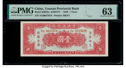China Yunnan Provincial Bank 1 Yuan 1949 Pick S3024a S/M#Y71 PMG Choice Uncirculated 63. 

HID09801242017

© 2020 Heritage Auctions | All Rights Reser...