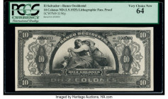 El Salvador Banco Occidental 10 Colones ND (1925) Pick S196fp Front Proof PCGS Very Choice New 64. 

HID09801242017

© 2020 Heritage Auctions | All Ri...