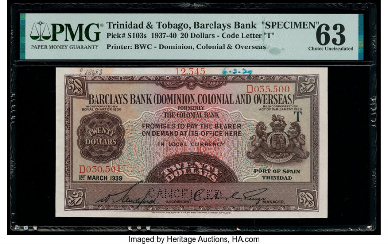 Trinidad & Tobago Barclays Bank Dominion, Colonial and Overseas 20 Dollars 1.3.1...