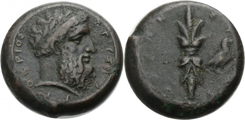 Sizilien. 
Syrakus. 
Hemidrachmon, 367-344 v. Chr. ZEUS ELEUQERIOS Kopf des bä...
