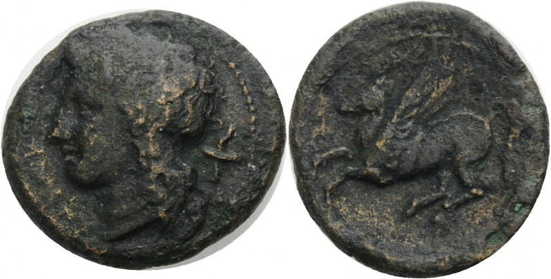 Sizilien. 
Syrakus. 
Agathokles, 317-289 v. Chr. Bronze, 310-305 v. Chr. Kopf ...