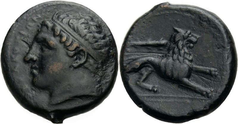 Sizilien. 
Syrakus. 
Agathokles, 317-289 v. Chr. Bronze, 285-289 v. Chr. SURAK...