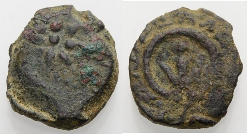 Iudaea. 
Könige von Judäa. 
Alexander Jannaeus, 103-76 v. Chr. Prutah. Achtstr...