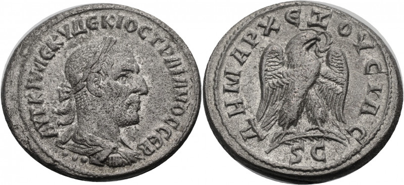 Syrien. 
Antiochia am Orontes. 
Traianus Decius, 249-251. Tetradrachmon, Billo...