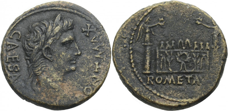 Kaiserzeit. 
Augustus, 27 v. Chr. -14 n. Chr. As, 15-10 v. Chr. Lugdunum. CAESA...