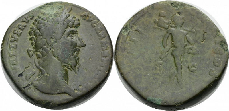 Kaiserzeit. 
Lucius Verus, 161-169. Sesterz, 163-164 Büste mit L. n. r. Rv. TRP...