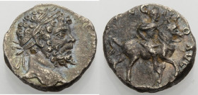 Kaiserzeit. 
Septimius Severus, 193-211. Denarius, 197 Laureate head r. Rv. PROFECTIO AVG The emperor riding l. 2,72 g. RIC&nbsp;IV,103,106. Tight fl...