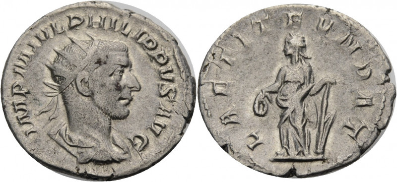 Kaiserzeit. 
Philippus I. Arabs, 244-249. Antoninian, 244-247 Gep., drap. Büste...